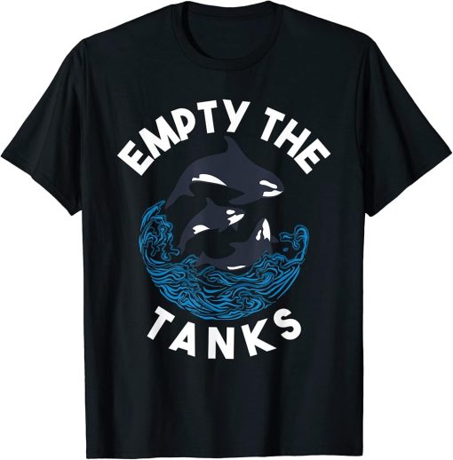 Empty the Tanks Orca Whale T-Shirt