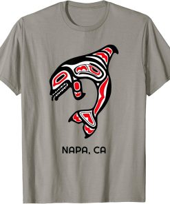 Napa, California Native American Orca Killer Whales Gift T-Shirt