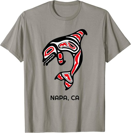 Napa, California Native American Orca Killer Whales Gift T-Shirt