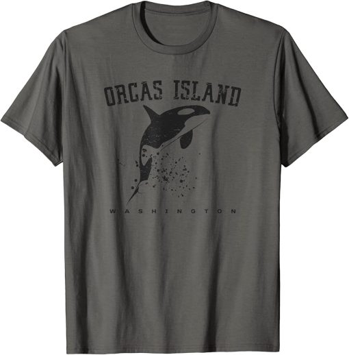 ORCAS ISLAND WASHINGTON Killer Whale Lover Souvenir Graphic T-Shirt